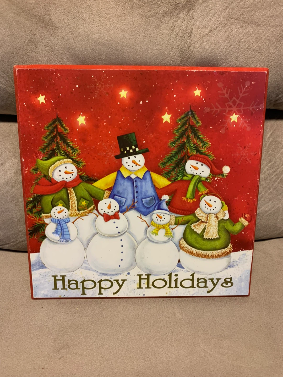 Christmas Decor - Wreath, Tree, Candle, Snowmen - photo 2