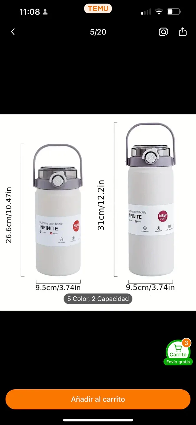 🌱 Eco-hero #Cleanout INFINITE Pink Stainless Steel Bottle