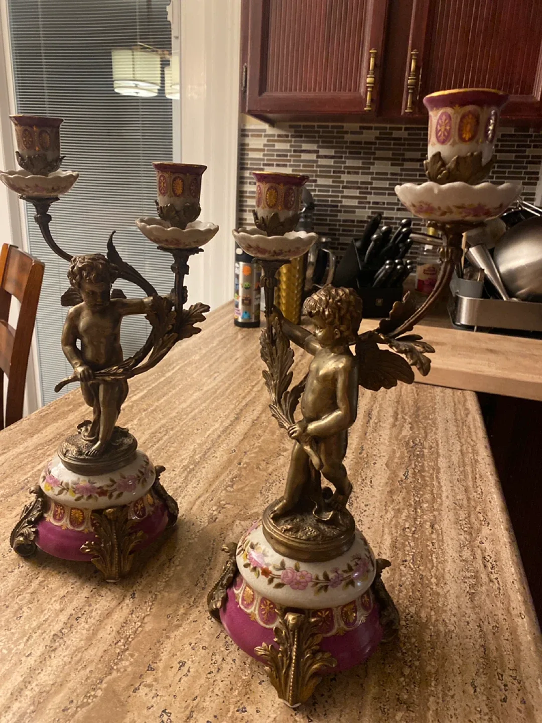 Cherub Candle Holders (Pair)