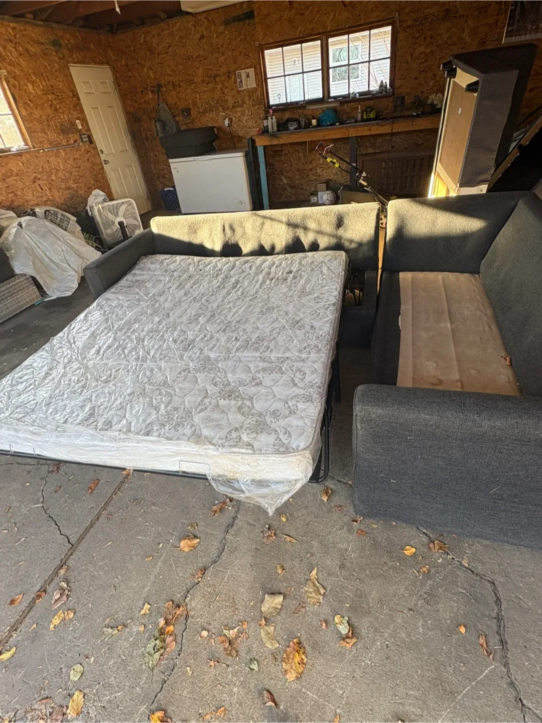 Leon’s Sectional Couch With Pullout Mattress image indicator(3)