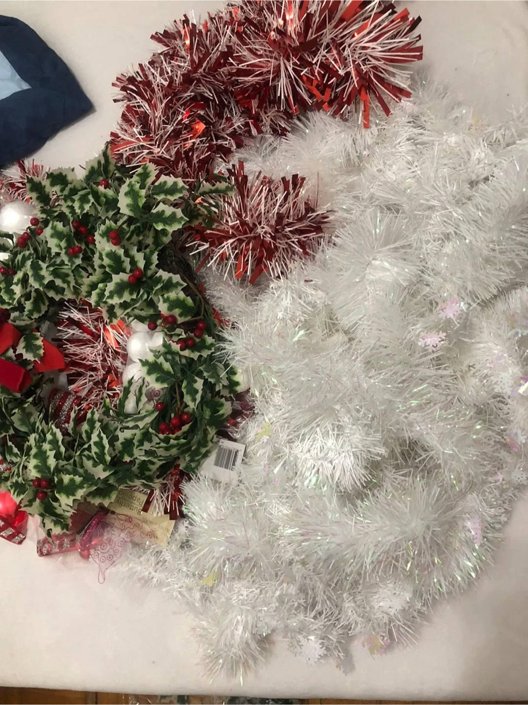 Christmas Wreath & Garland &blue and green lights image indicator(6)