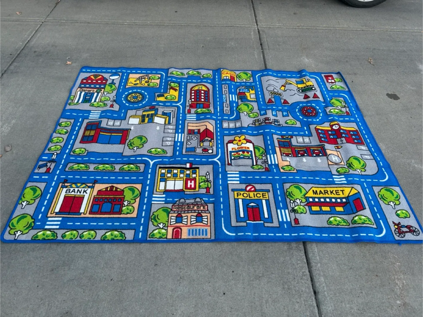 Cityscape Kids Play Carpet Rug