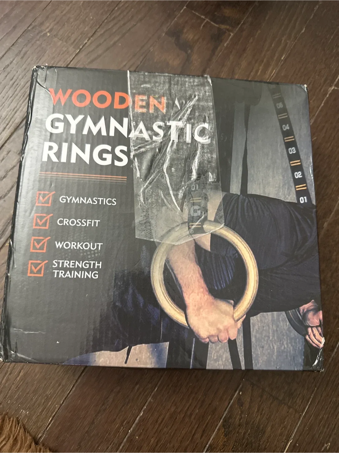 Gonex Wooden Gymnastic Rings-New in box image indicator(2)