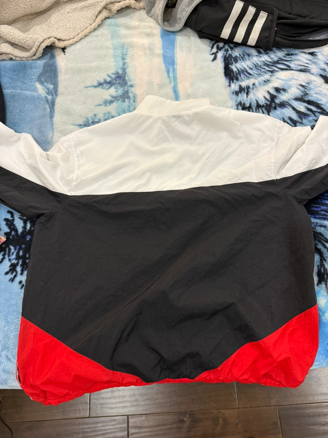 Nike Colour Block Jacket - Red, Black, White Size Large - photo 2