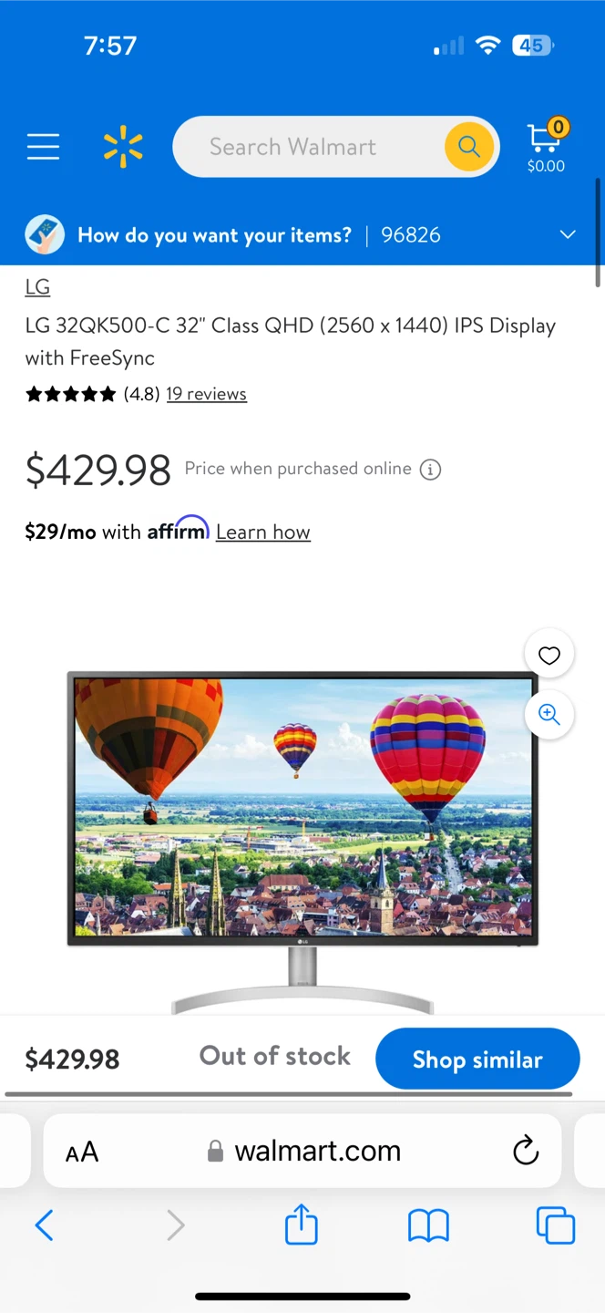 LG 32inch QHD 2560x1440 Monitor - photo 2