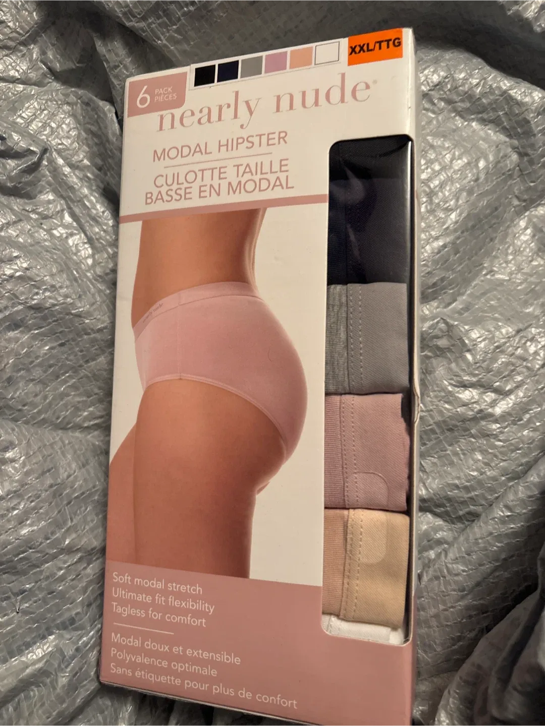 Nearly Nude Modal Hipster Panties - XXL