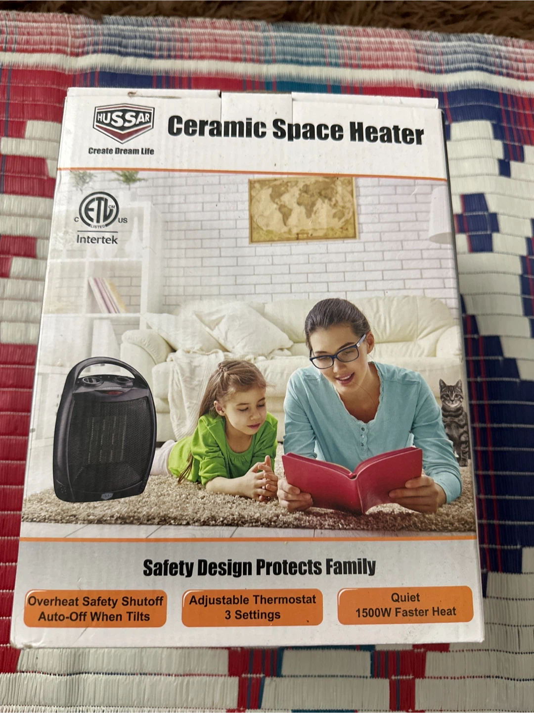 Hussar Ceramic Space Heater - New in box