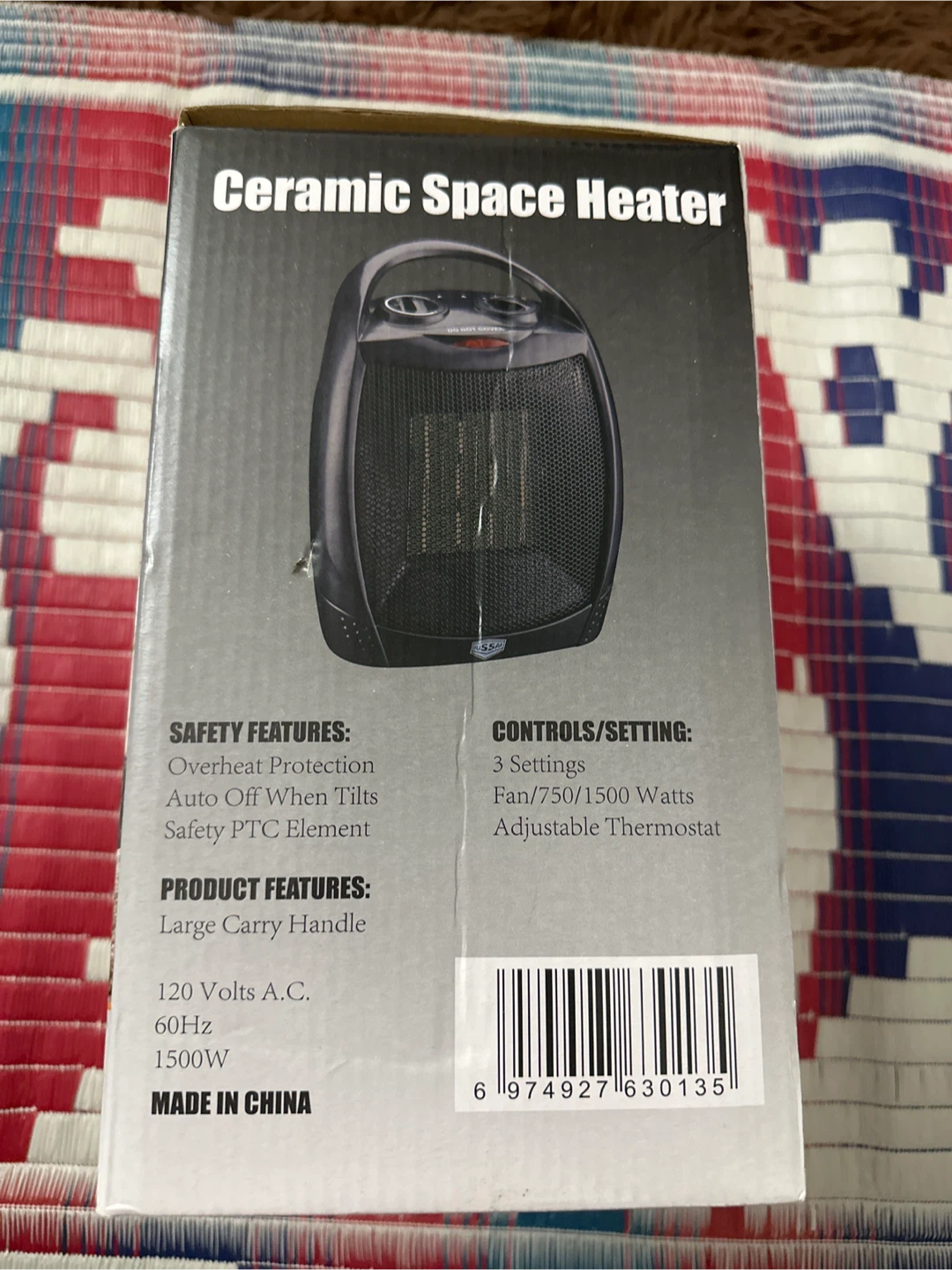 Hussar Ceramic Space Heater - New in box - photo 2