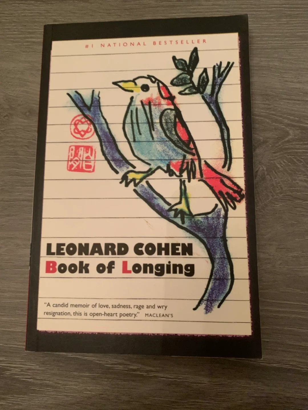 Leonard Cohen Book of Longing Poetry