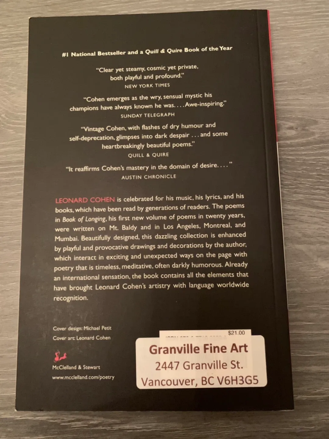 Leonard Cohen Book of Longing Poetry image indicator(2)