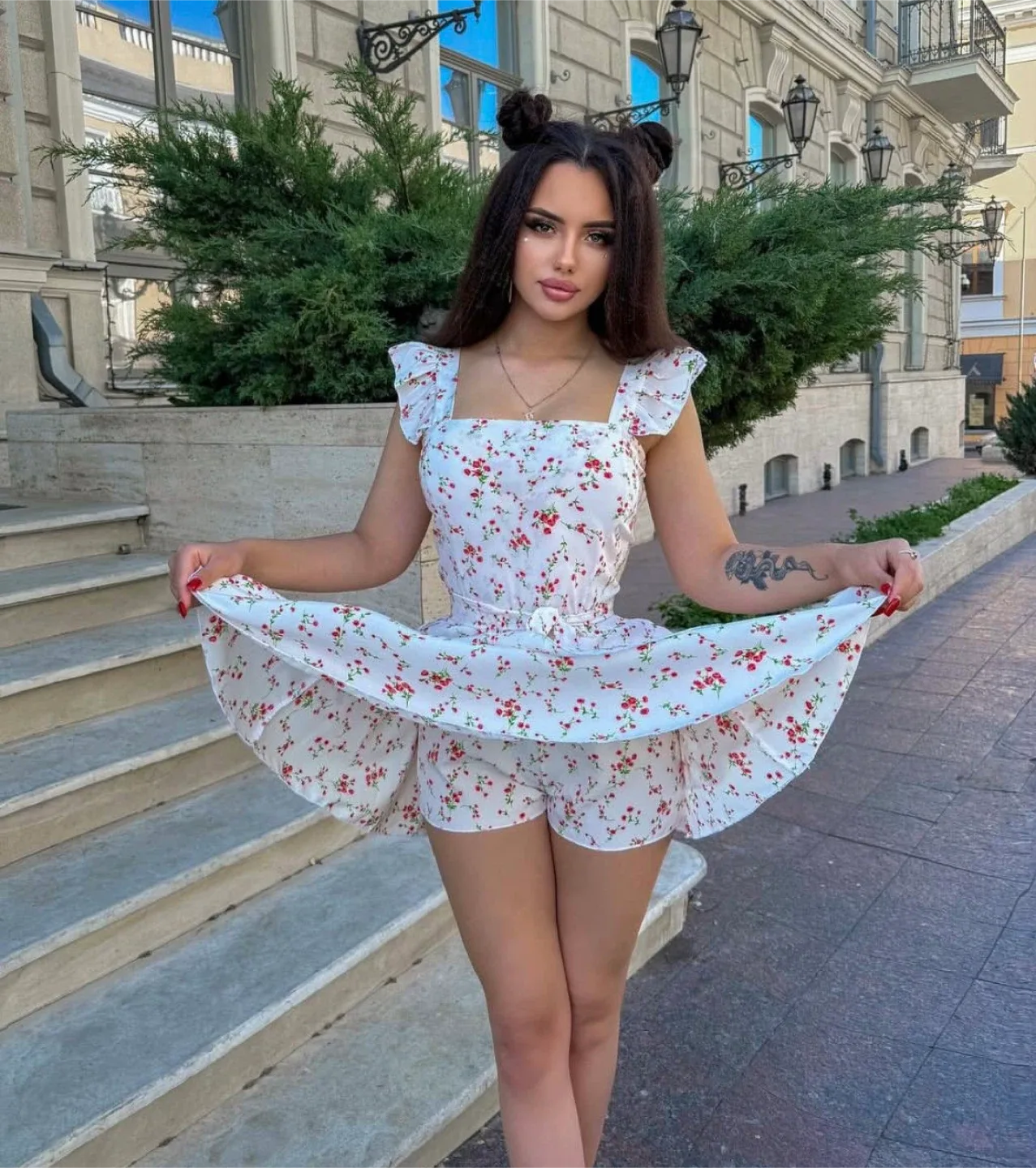 Favori Romper Dress - Floral Print image indicator(2)