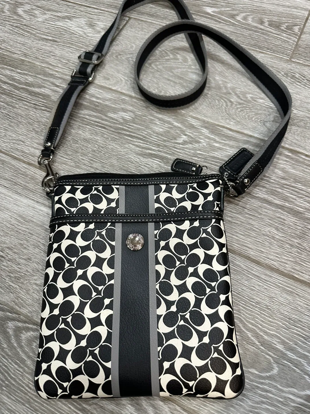 Coach Crossbody Bag - Black & White