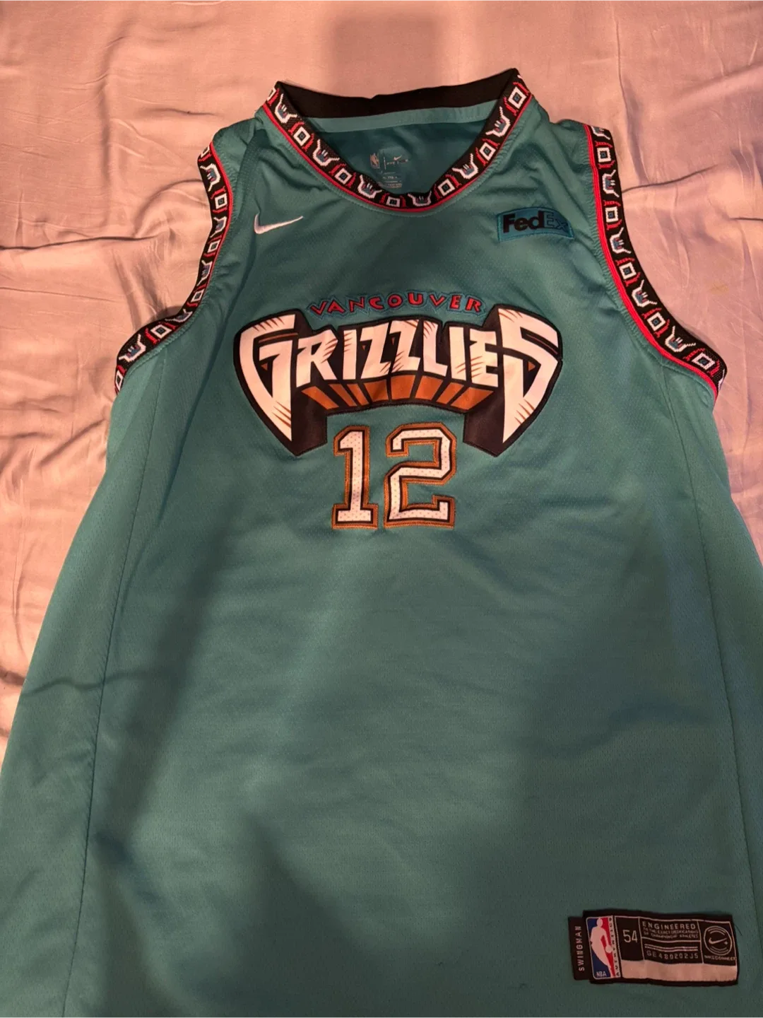 Vancouver Grizzlies Morant #12 Jersey - Size 54