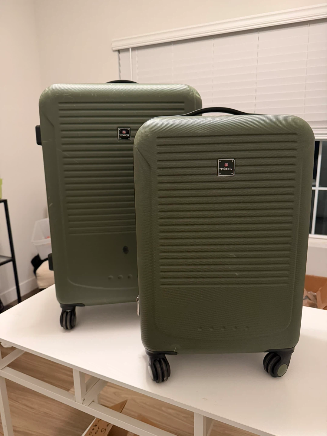 TAG Green Hardside Luggage Set
