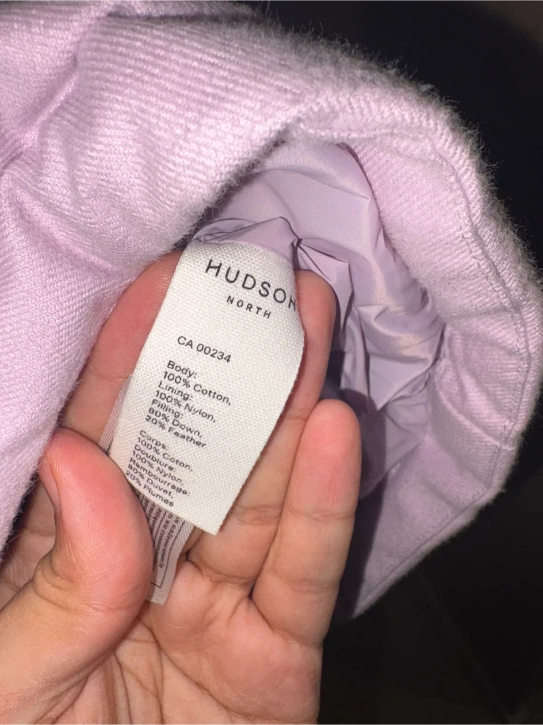 Lavender Hudson North Puffer Jacket image indicator(3)