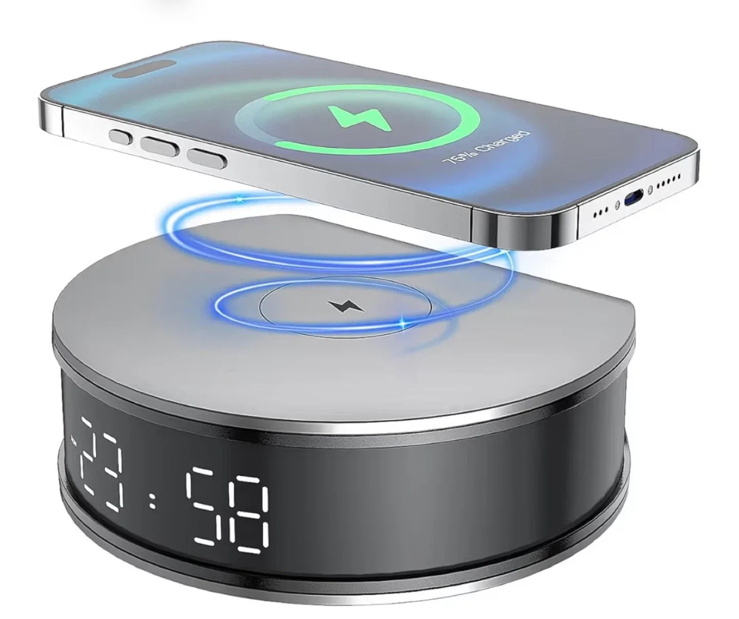 Multi-Function Camera Alarm Clock Wireless Charger
