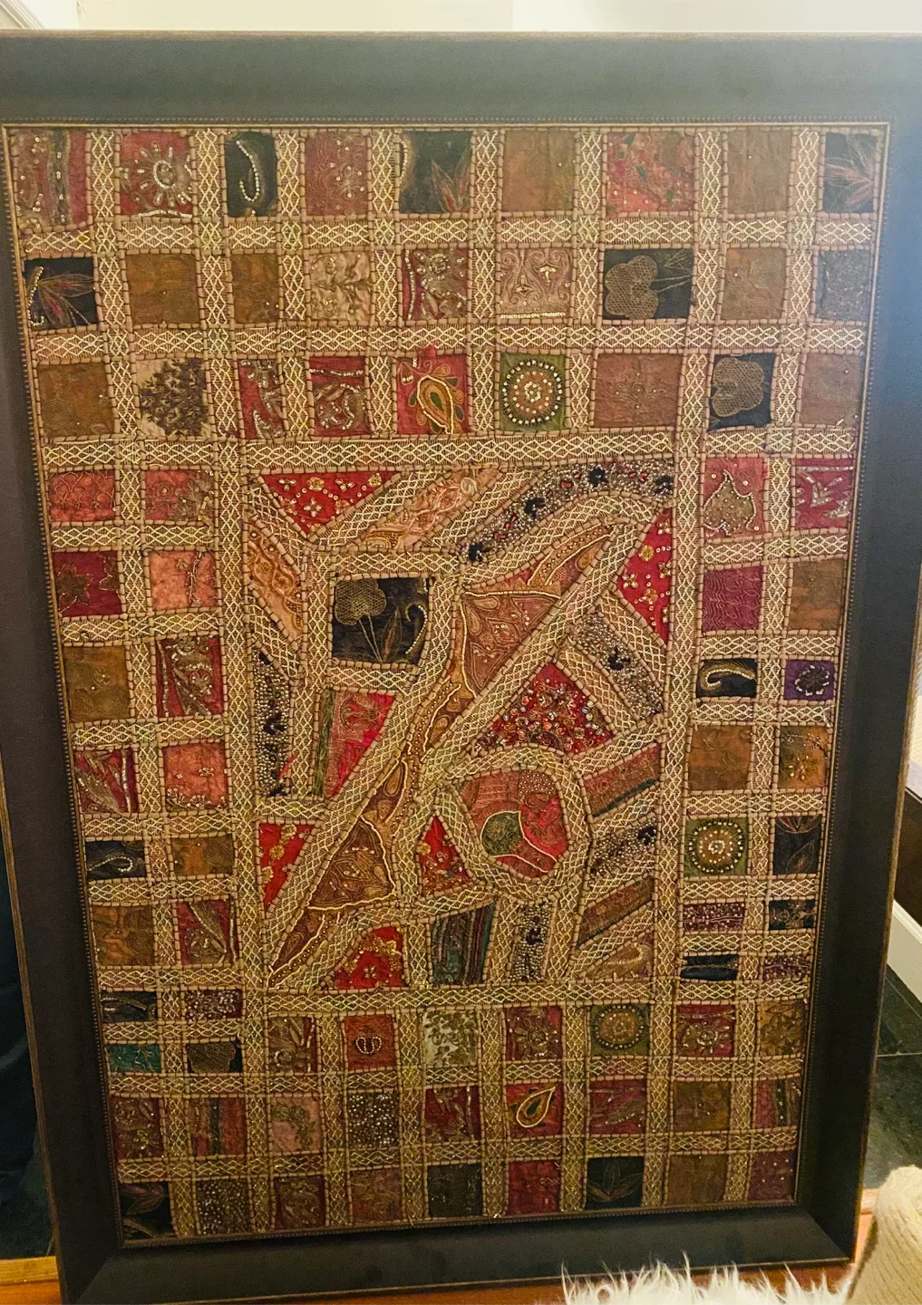 Framed Patchwork Wall Art