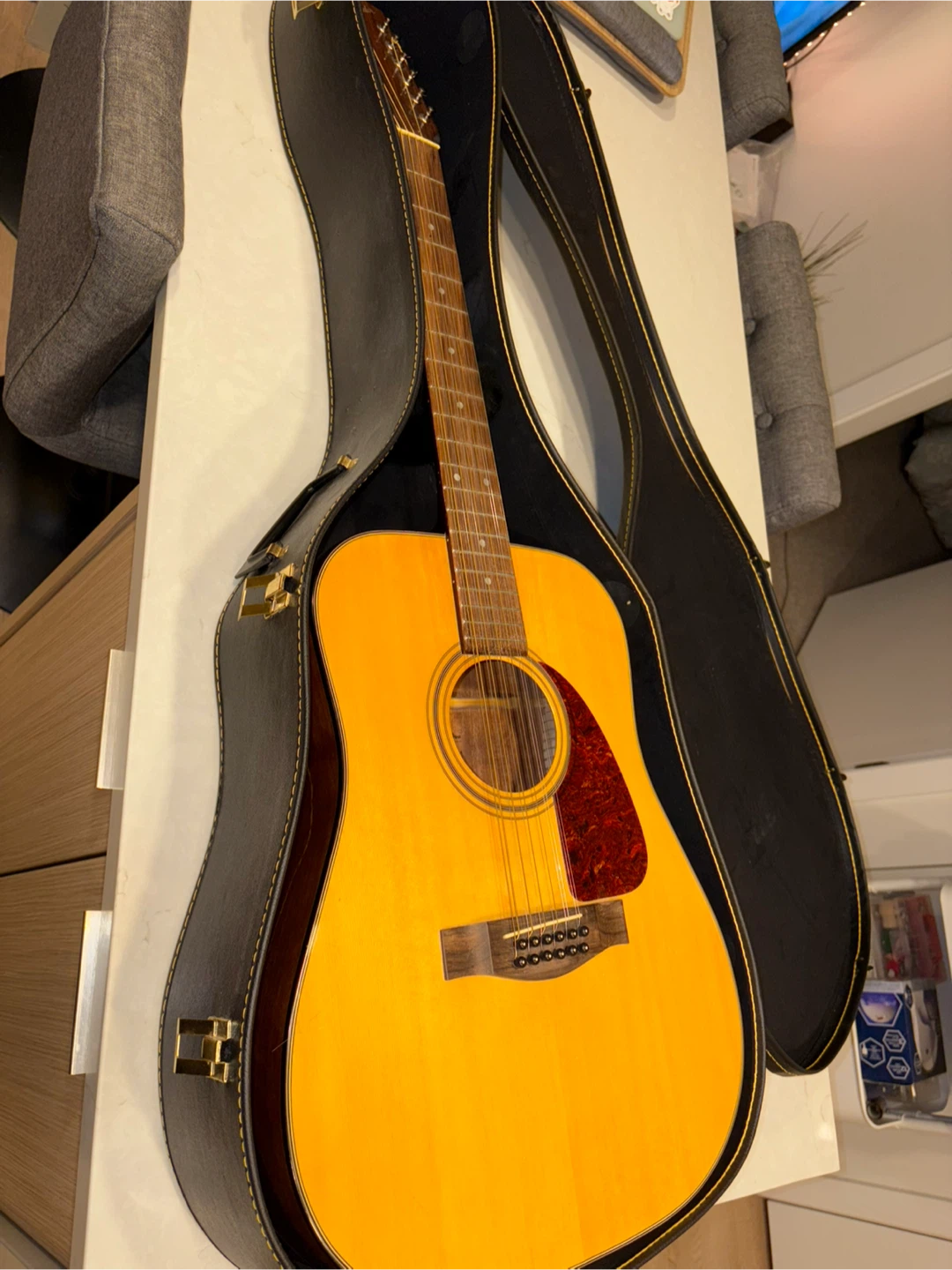 12 String Fender F-310-12 Solid Top Acoustic Guitar Wood - photo 4