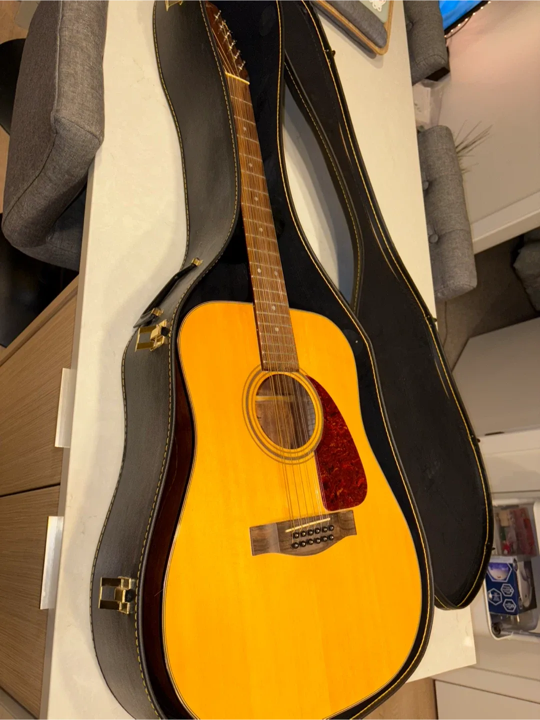 12 String Fender F-310-12 Solid Top Acoustic Guitar Wood image indicator(4)