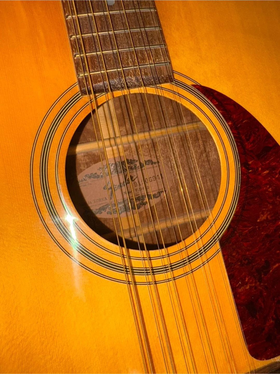 12 String Fender F-310-12 Solid Top Acoustic Guitar Wood image indicator(5)