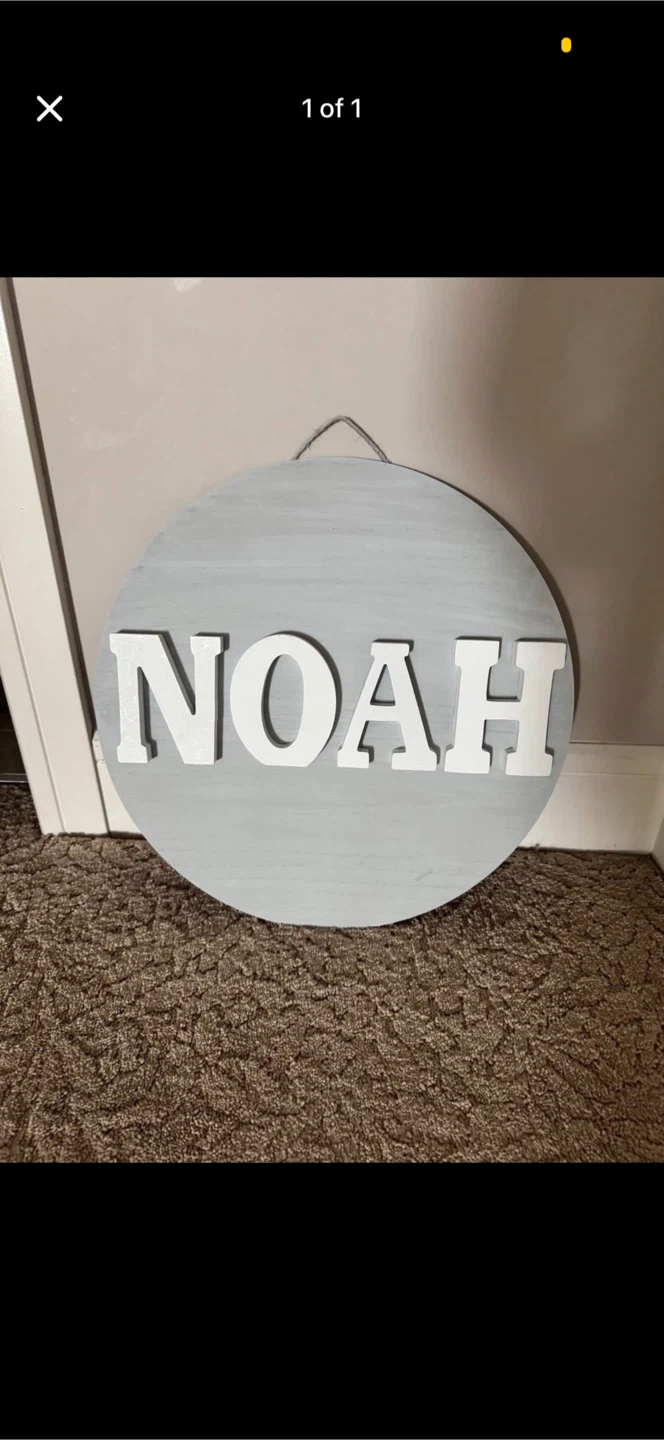 Custom Noah Name Sign