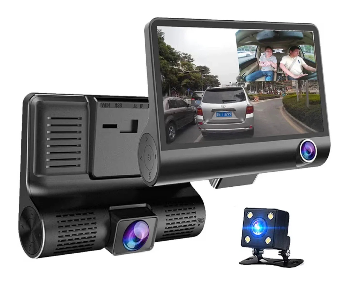 Car Dashcam  with 3 Camera lens