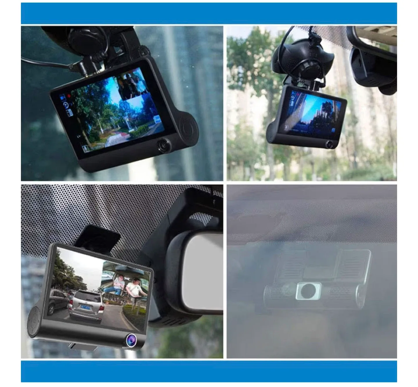 Car Dashcam  with 3 Camera lens image indicator(3)