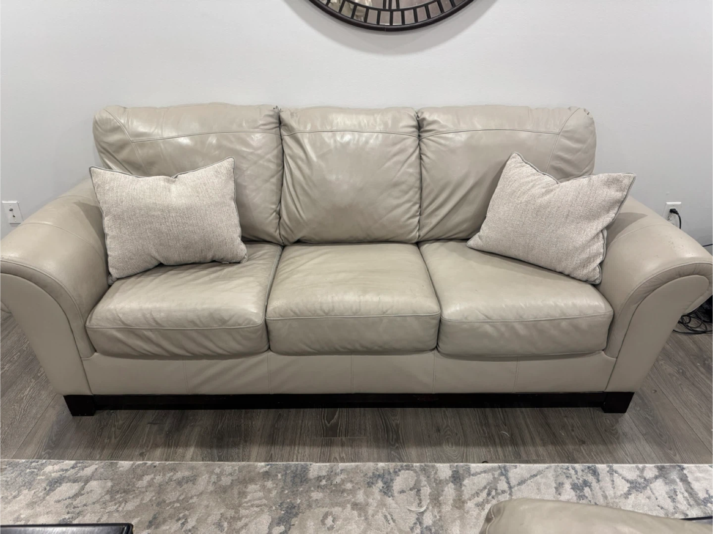 Leather Loveseat & Sofa Set - Great Condition!