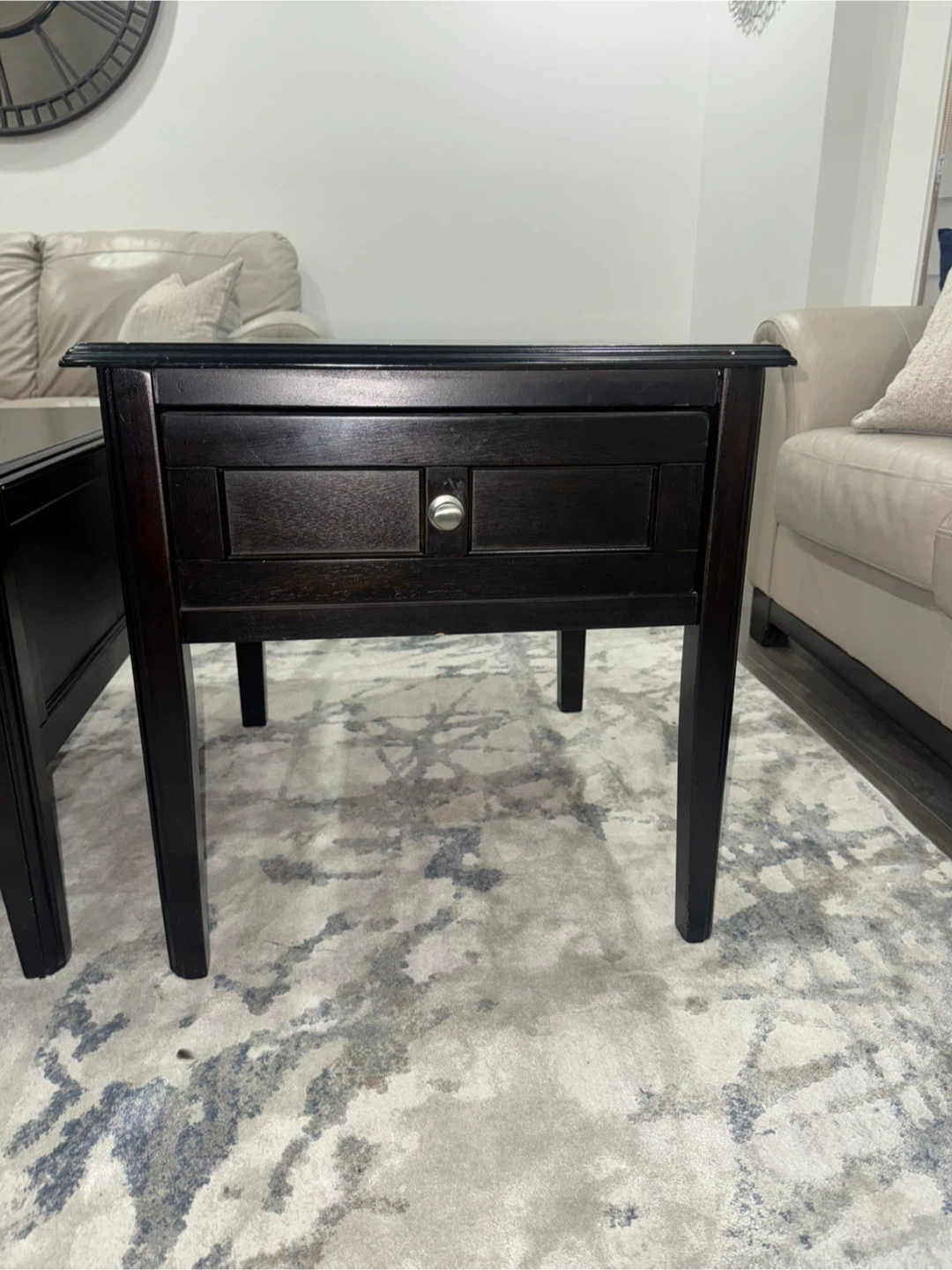 3 pc wood coffee table set - photo 2