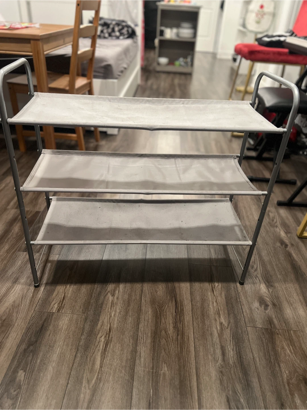 3-Tier Shoe Rack - Grey - photo 2