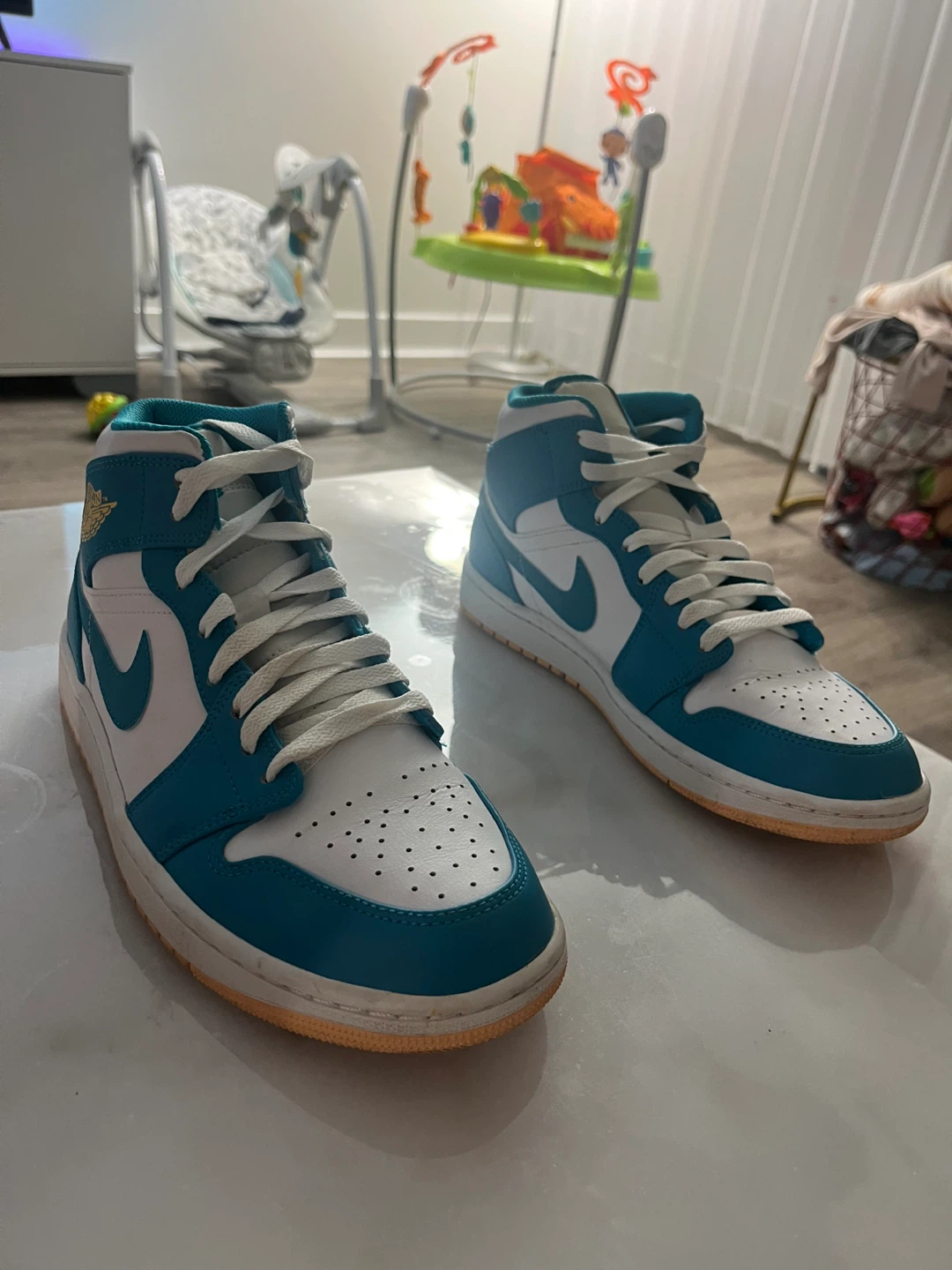 Jordan Air 1 Mid Teal/White - photo 3