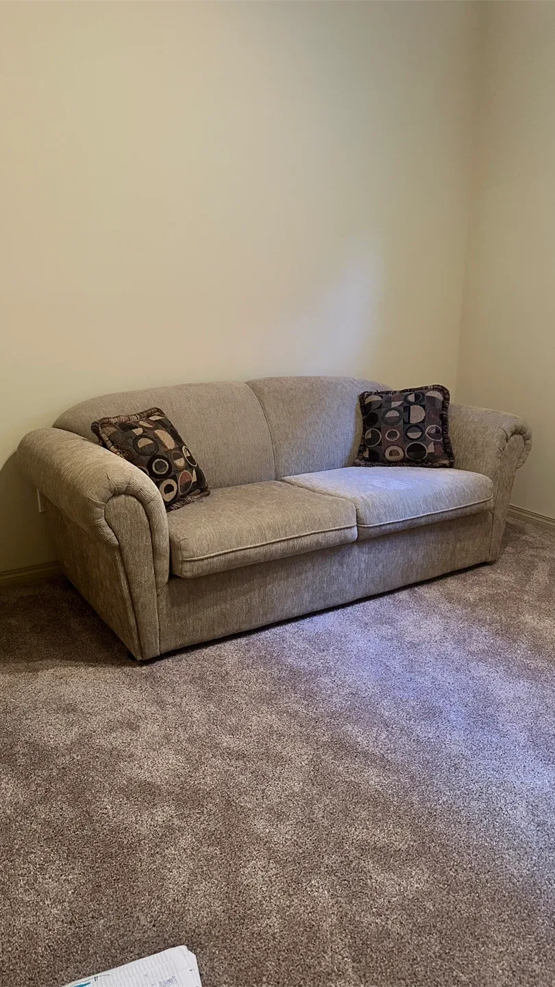 Beige Sofabed - Like New Super clean image indicator(2)