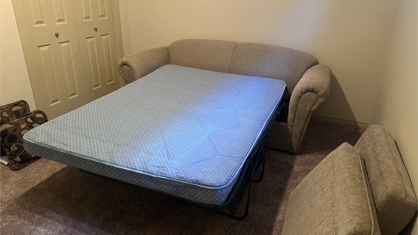 Beige Sofabed - Like New Super clean image indicator(9)