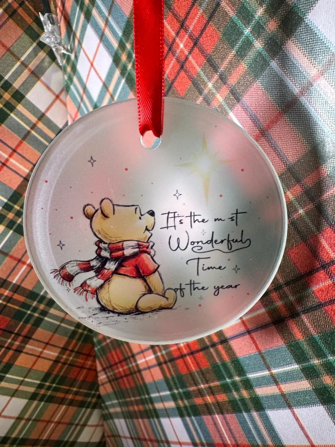 Winnie the Pooh Ornament - Wonderful Time of the Year