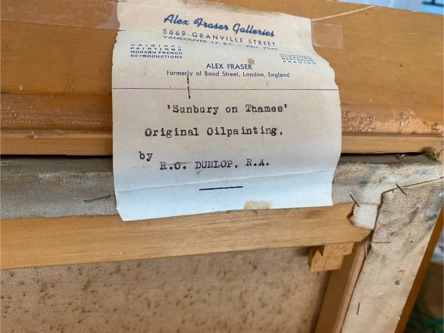 R.O. Dunlop 'Sunbury on Thames' Oil Painting image indicator(2)