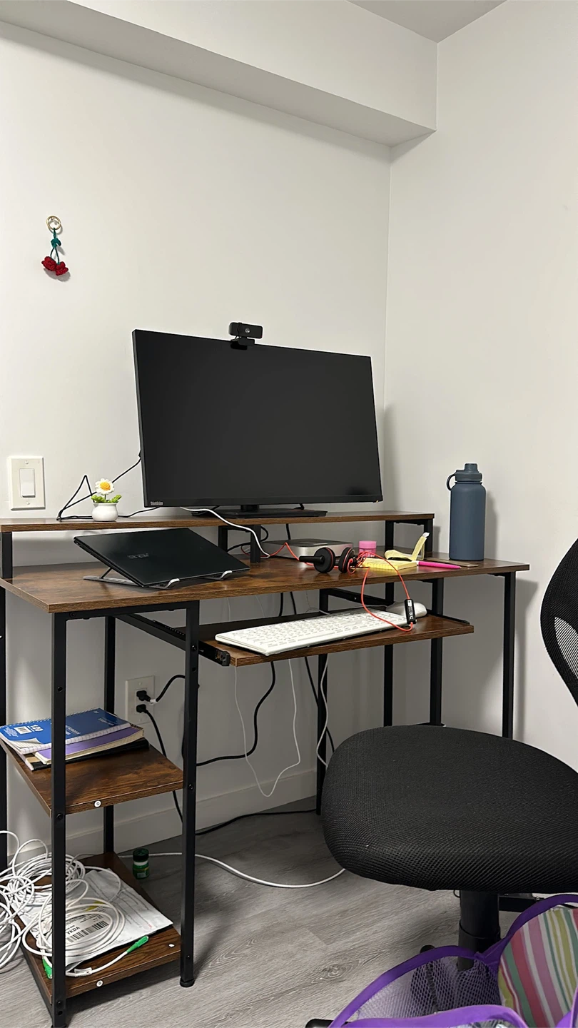 MUTUN 47" Computer Desk - Vintage Brown
