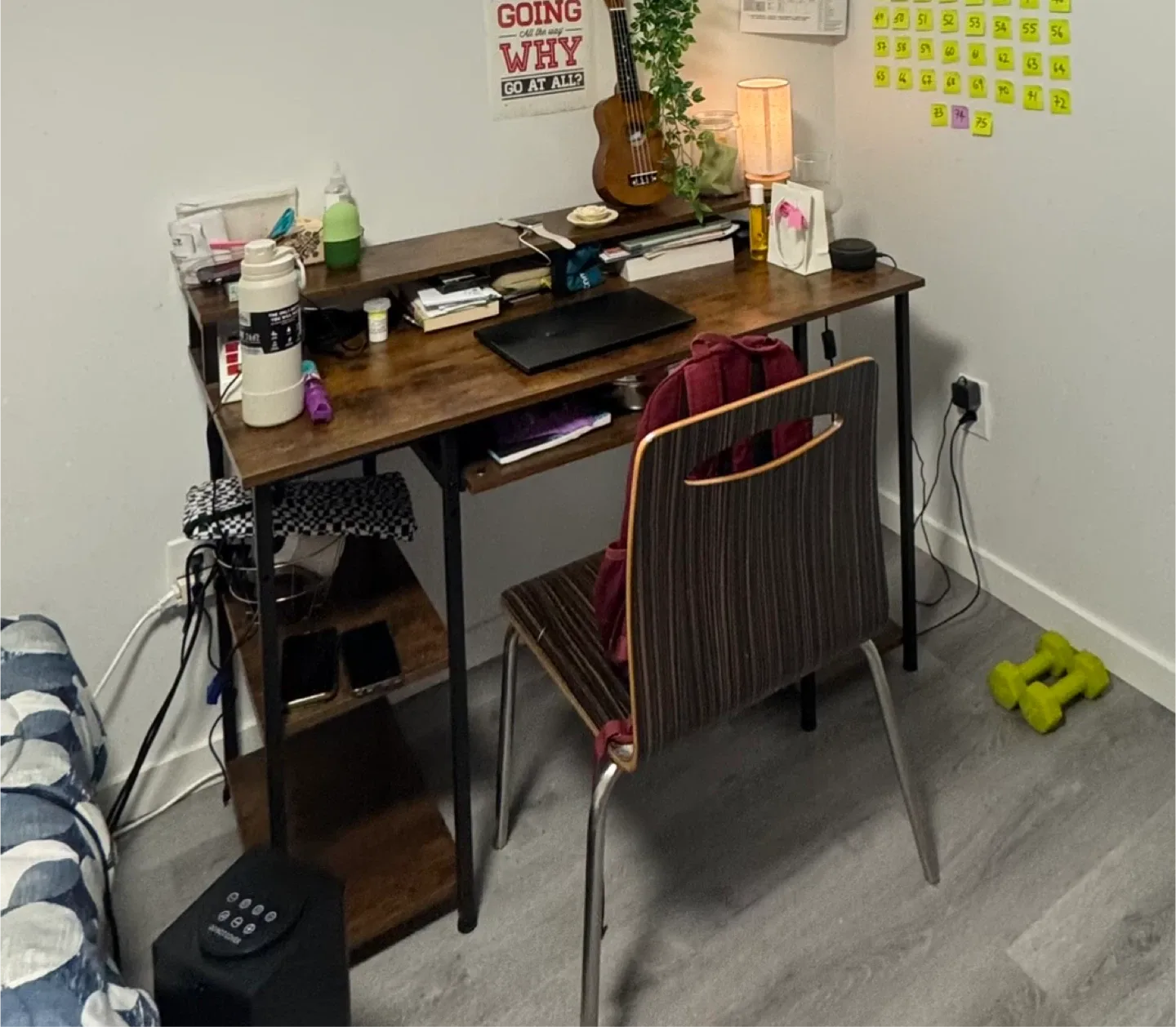 MUTUN 47" Computer Desk - Vintage Brown image indicator(2)