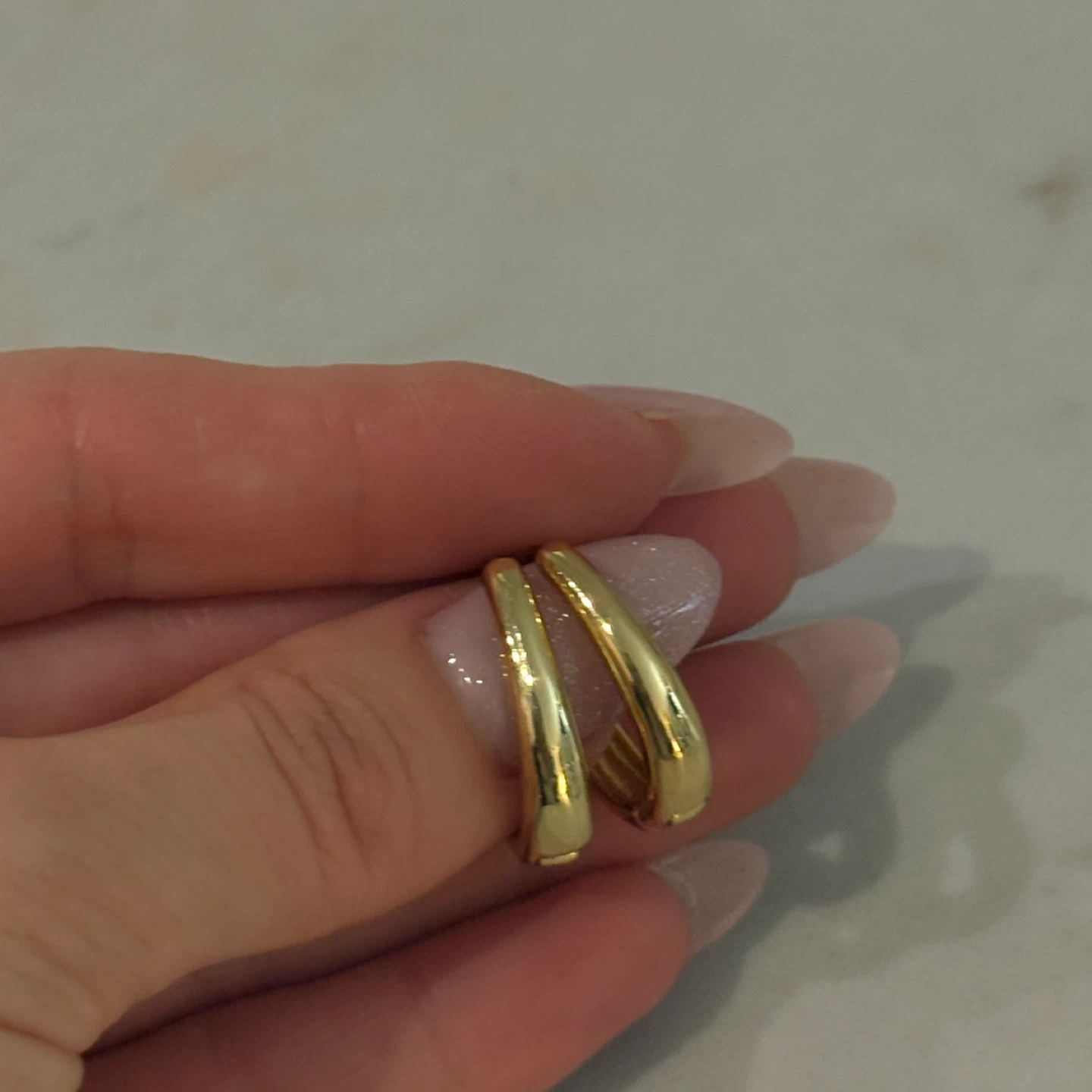 Gold Hoop Earrings - photo 2