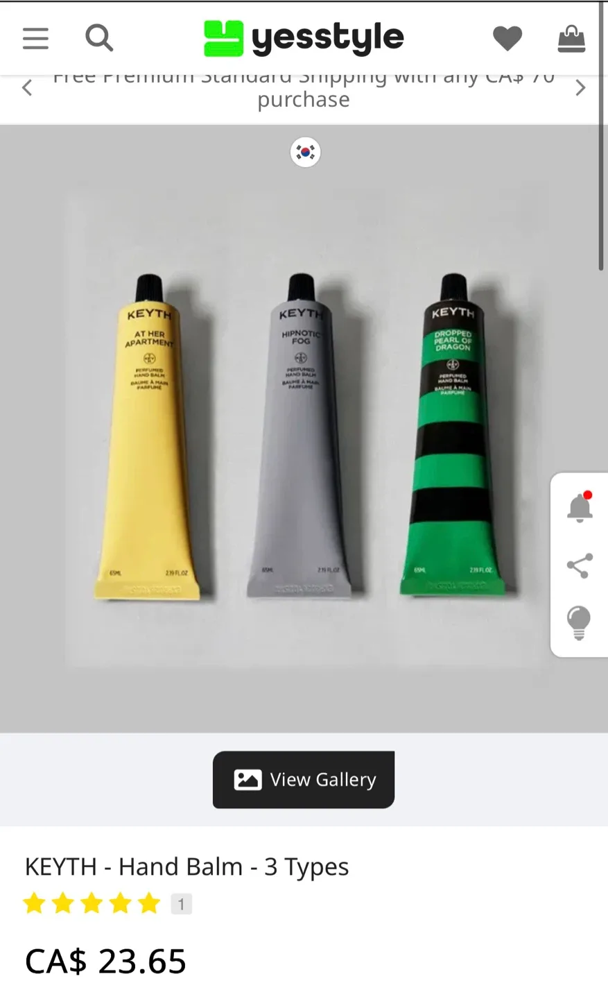 KEYTH At Her Apartment Perfumed Hand Balm