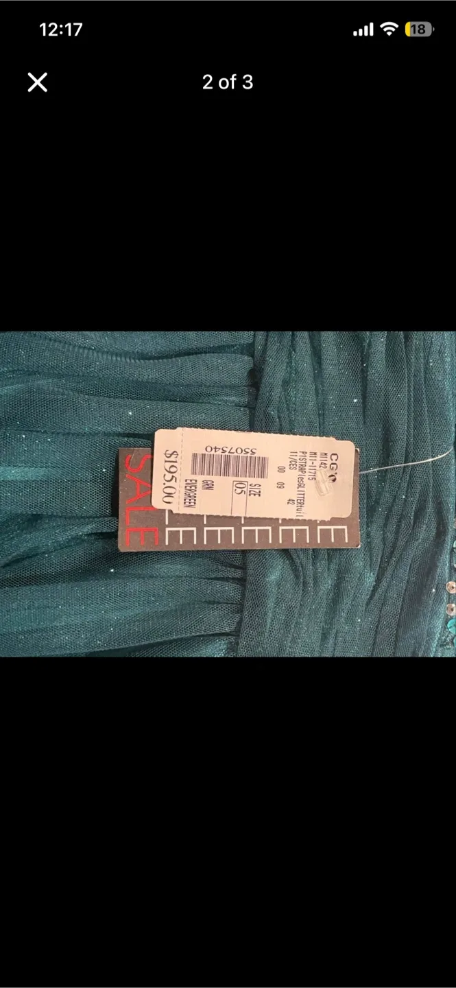 Emerald Green prom dress image indicator(2)