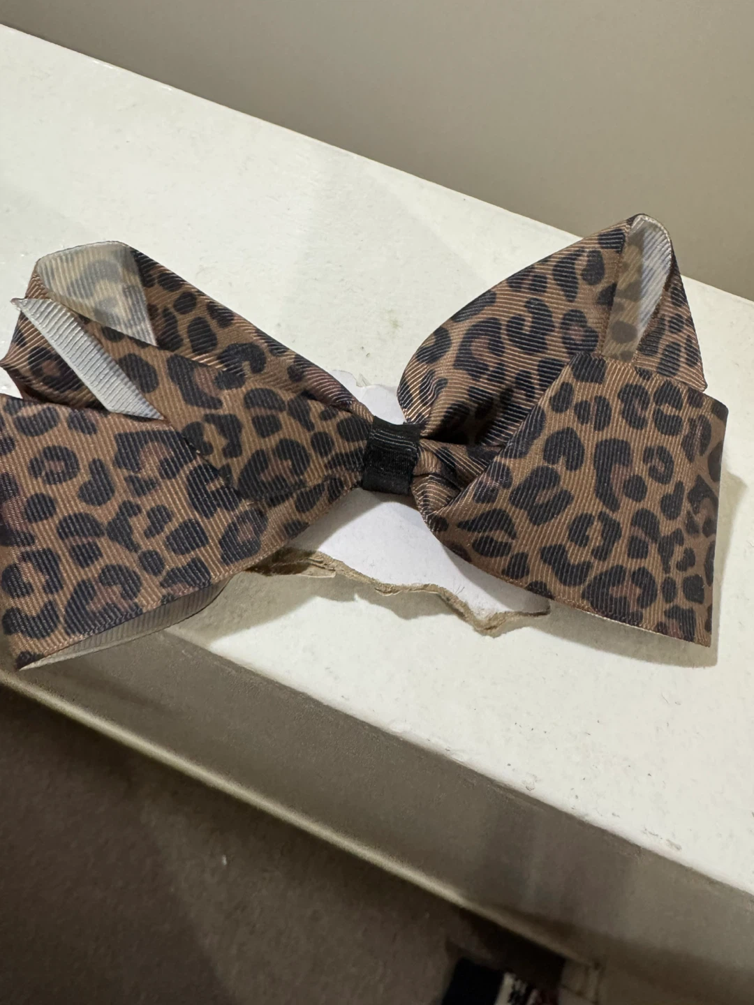 Leopard Print Hair Bow