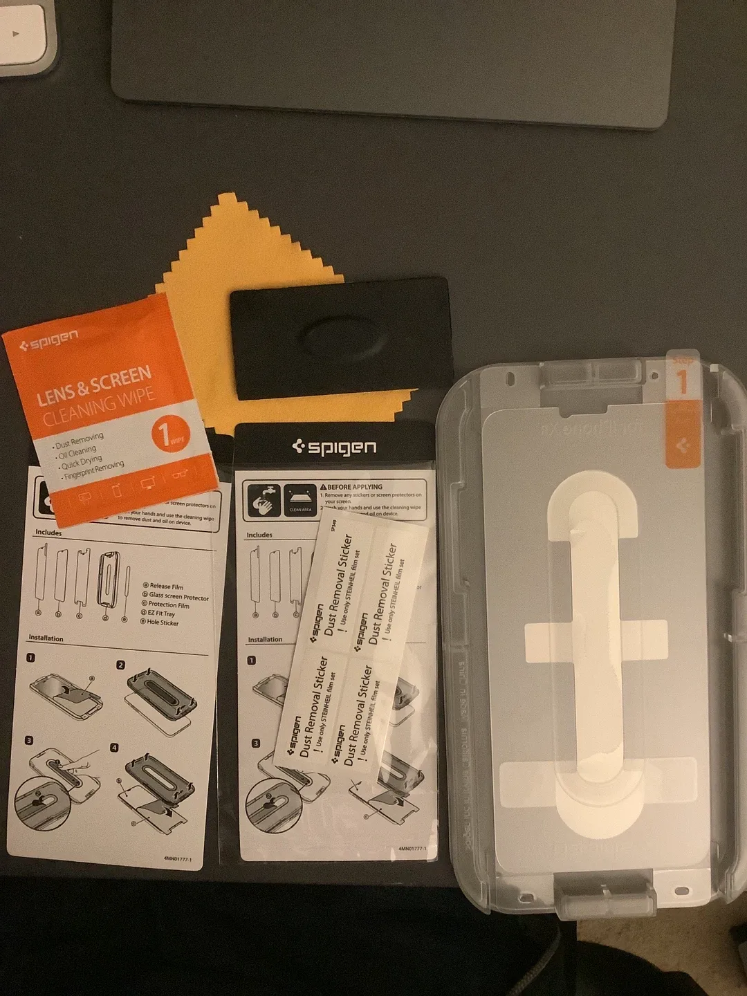 Spigen iPhone XR screen protector with applicator