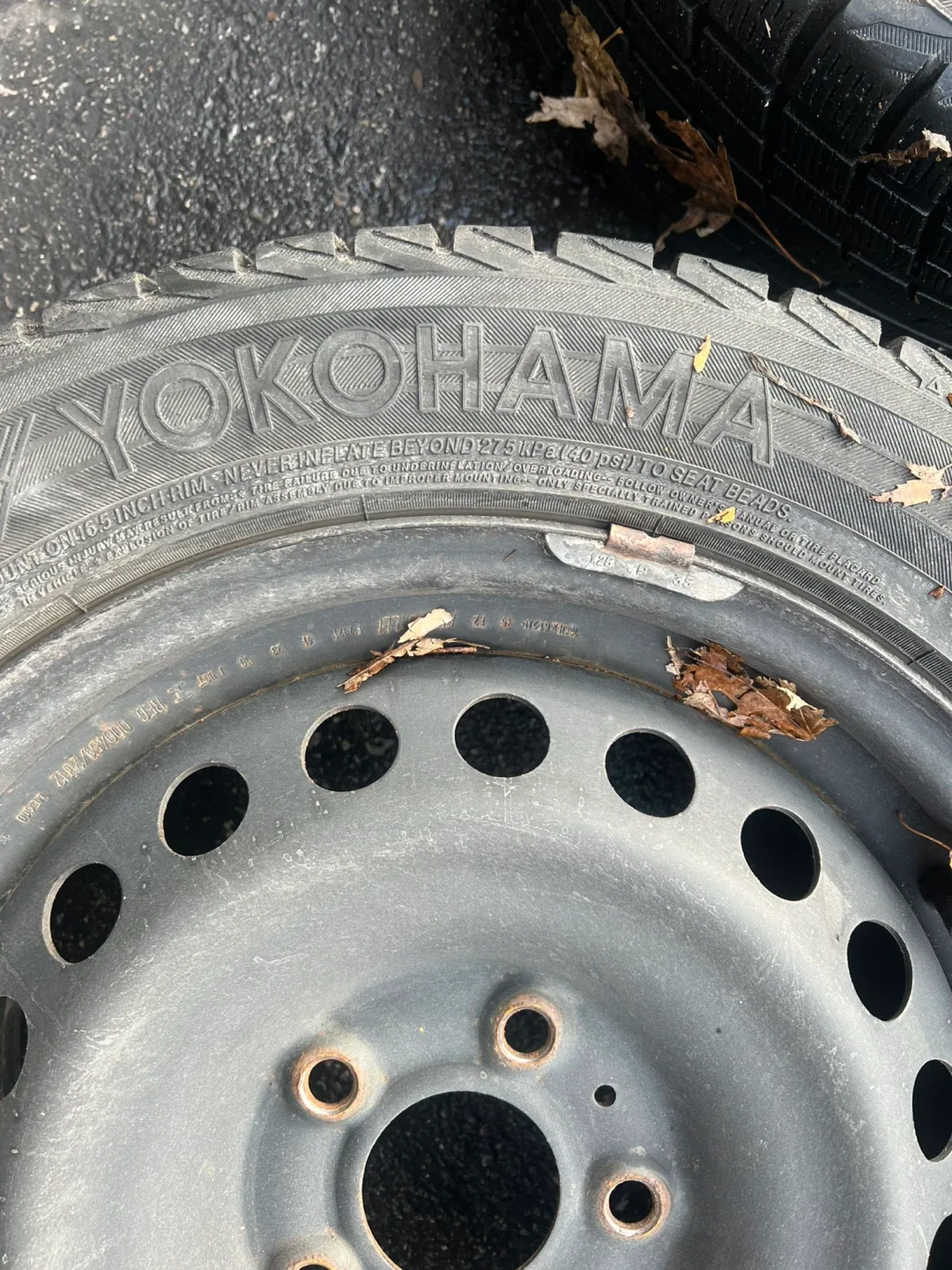 Yokohama 205/55R16 Winter Tires on Steel Rims - Set of 4 image indicator(3)