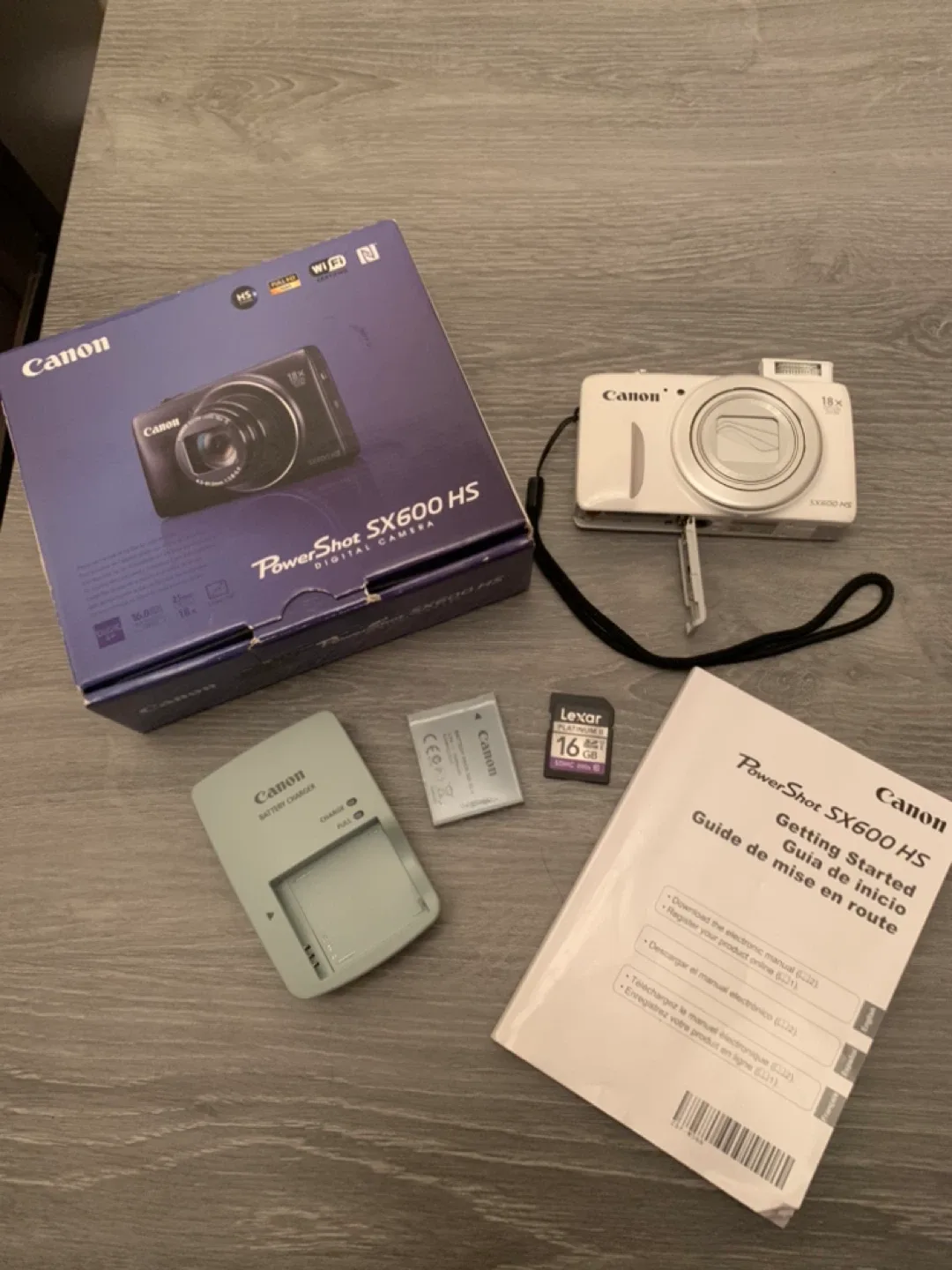 Canon PowerShot SX600 HS Digital Camera - White