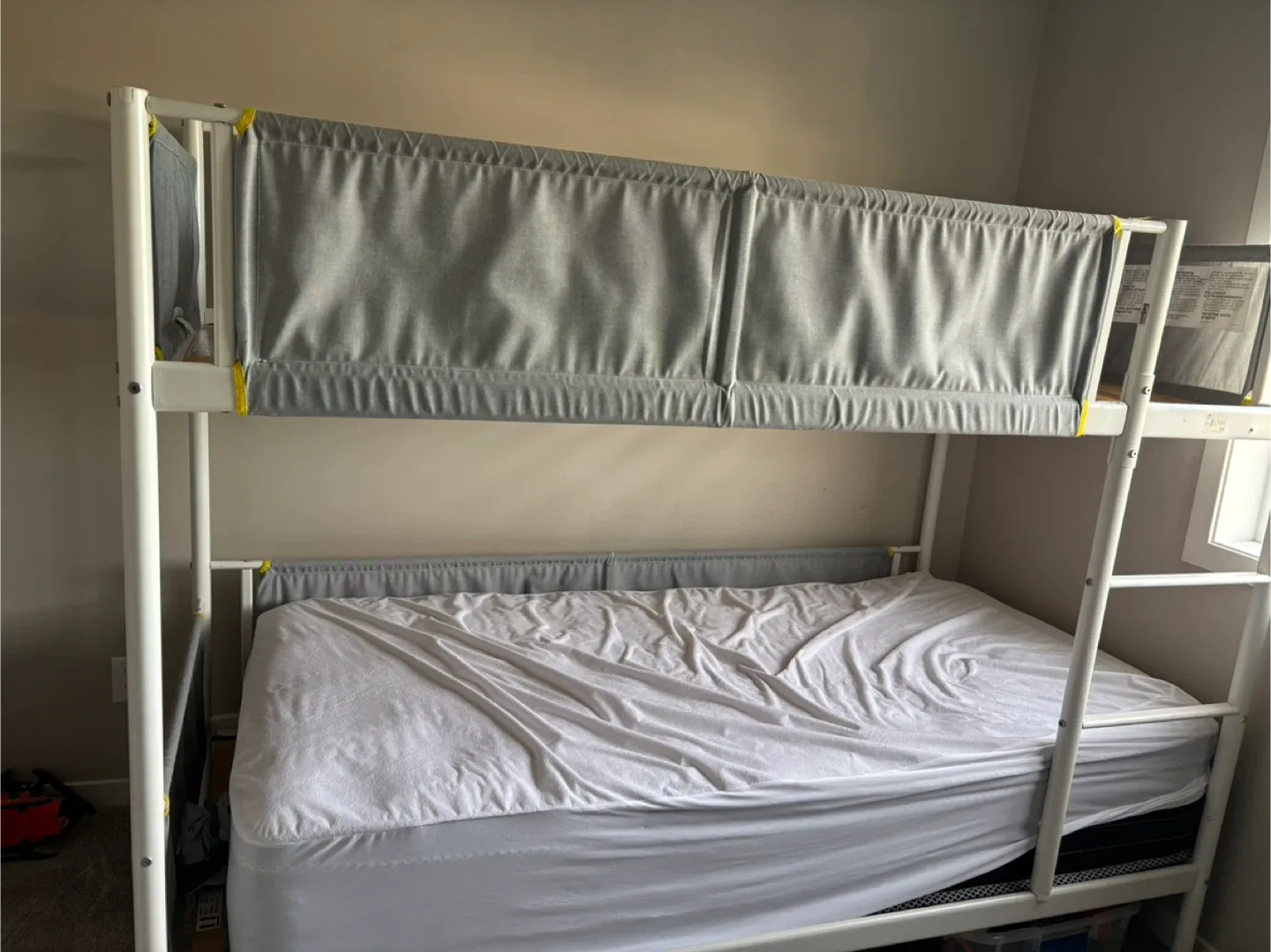 White Metal Bunk Bed Frame ( IKEA) image indicator(2)