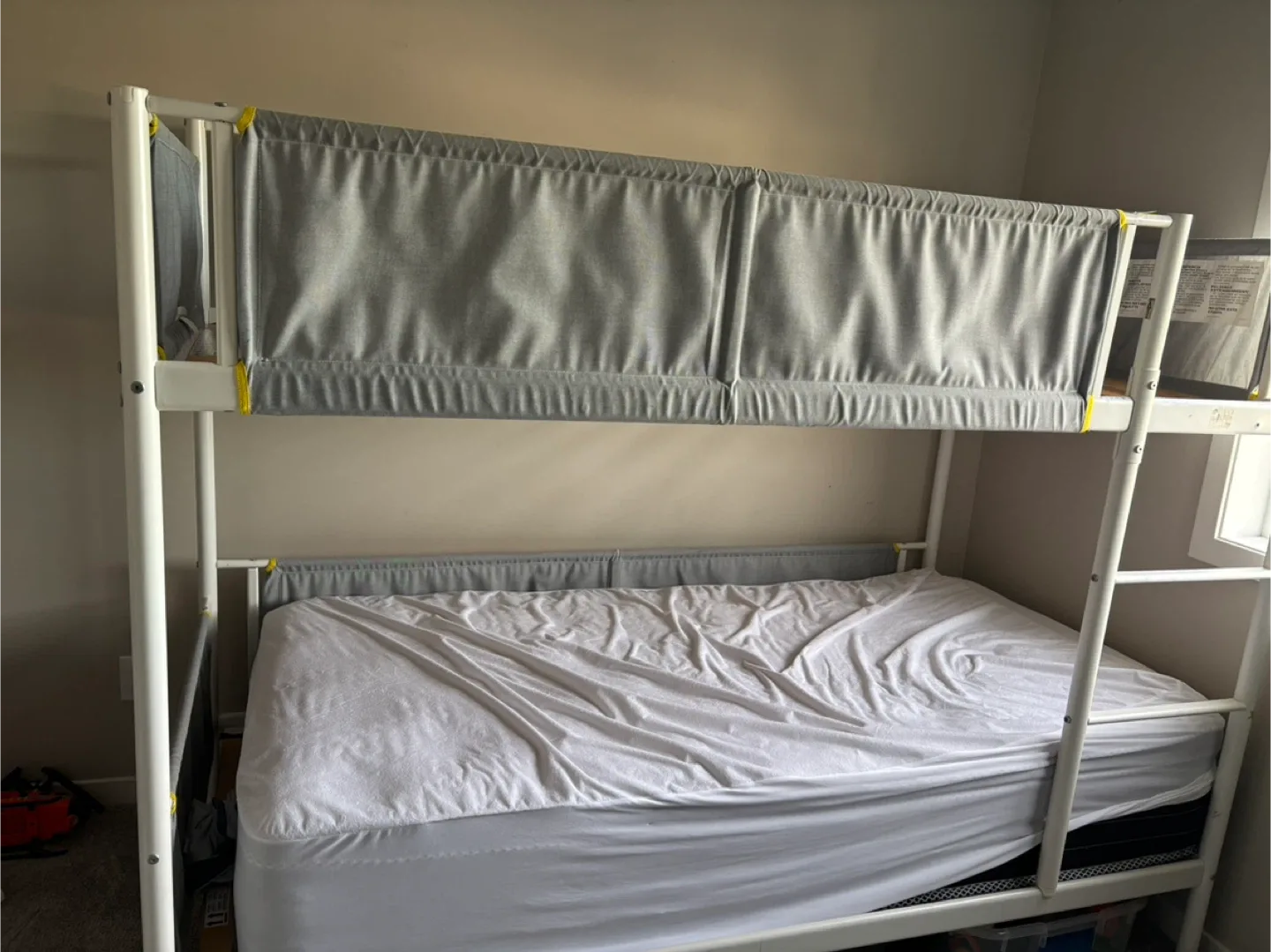 White Metal Bunk Bed Frame ( IKEA)