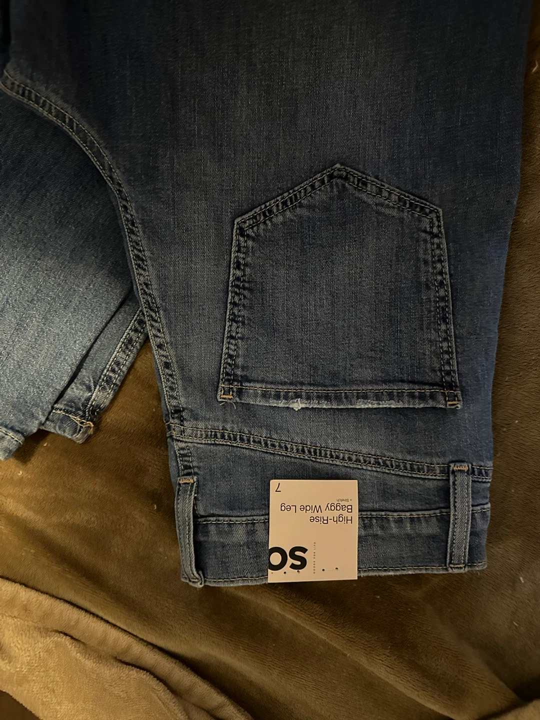 SO High-Rise Baggy Wide Leg Jeans - Size 7/28W - photo 4