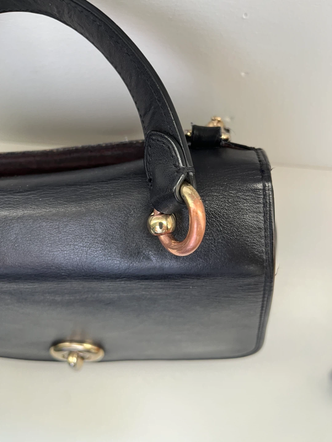 Coach Black Leather Satchel Bag - photo 5