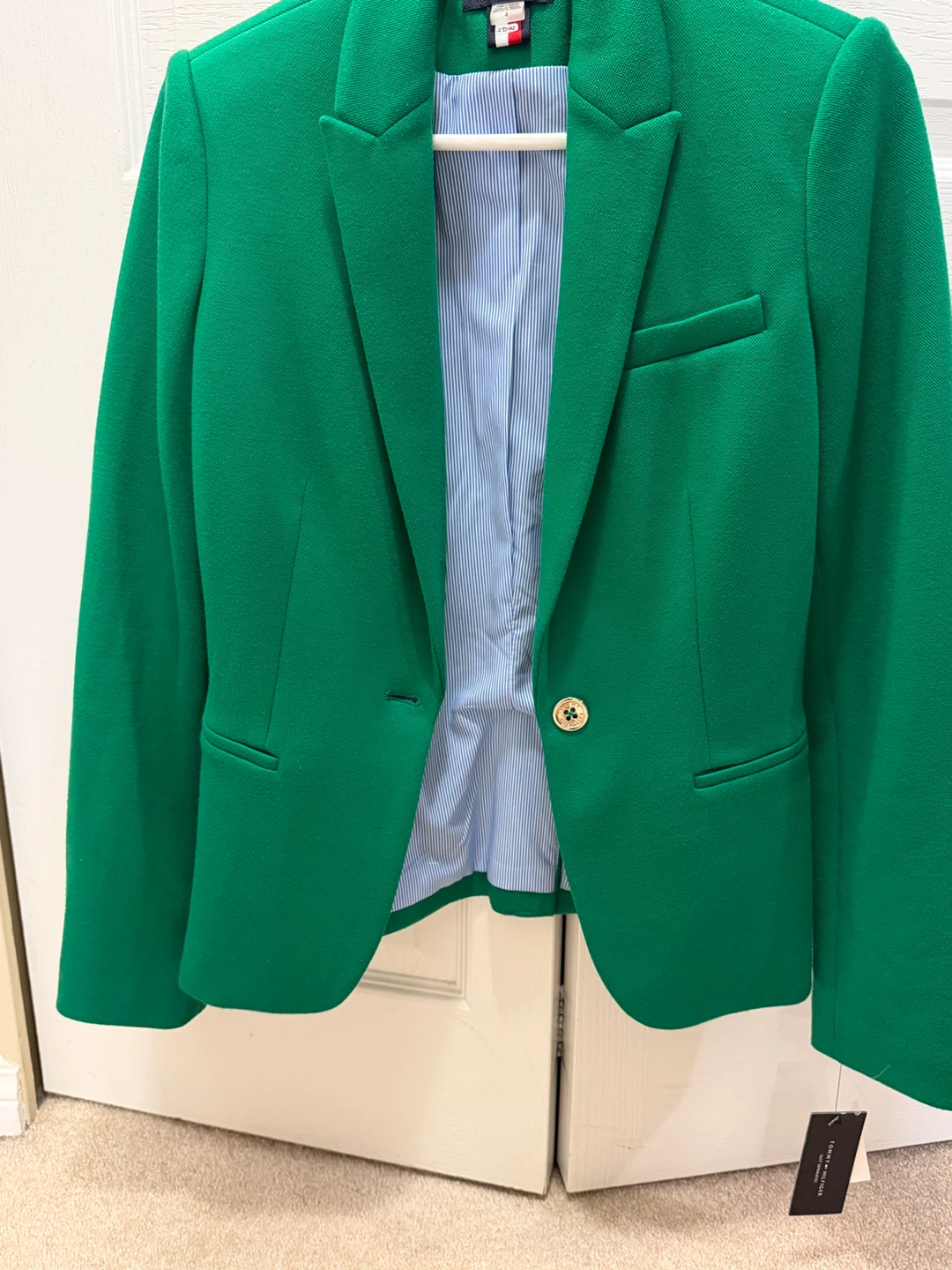 Tommy Hilfiger Green Blazer - Size 4