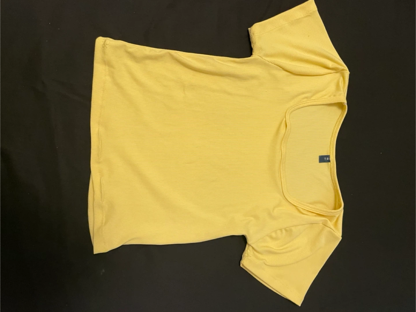 TR Yellow Ribbed T-Shirt